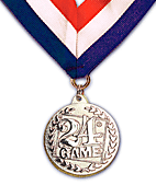 24® Game Logo "Silver" Medal