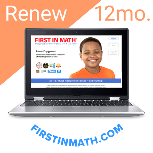 RENEW First In Math Individual Subscription (12mo)