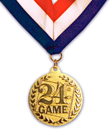 24® Game Logo "Gold" Medal