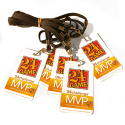 24 Challenge® MVP Badge + Lanyard (Set of 5)